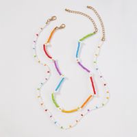 Bohemian Retro Miyuki Beads Hand-woven  Flower Necklace Wholesale Nihaojewelry sku image 1