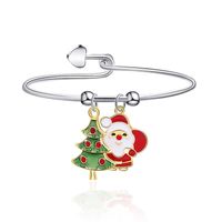 European And American New Christmas Reindeer Santa Claus Christmas Tree Candy Pendant Bracelet Women's Christmas Series Bracelet sku image 8