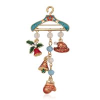 Wholesale Jewelry Christmas Hanger Santa Claus Bell Tassel Brooch Nihaojewelry sku image 2