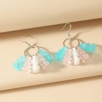 New Color Five-pointed Star Candy Color Butterfly Long Earrings Wholesale Nihaojewelry sku image 7