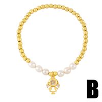 Fashion Animal 18k Gold Plated Artificial Gemstones Bracelets In Bulk sku image 2