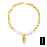 Fashion Animal 18k Gold Plated Artificial Gemstones Bracelets In Bulk sku image 4