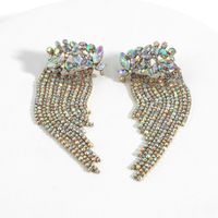 Fashion Geometric Diamond Tassel Earrings Wholesale Nihaojewelry main image 6