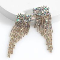 Fashion Geometric Diamond Tassel Earrings Wholesale Nihaojewelry main image 4