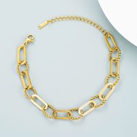 Wholesale Jewelry Hollow Thick Chain Splicing Titanium Steel Bracelet Nihaojewelry main image 4