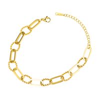 Wholesale Jewelry Hollow Thick Chain Splicing Titanium Steel Bracelet Nihaojewelry main image 6
