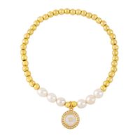En Gros Bijoux Perle Perles Étoiles Lune Pendentif Cuivre Bracelet Nihaojewelry main image 6