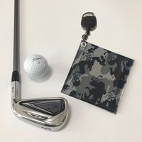 Fashion New Korean Trendy Golf Ball Hanging Ring Wipes Camouflage Double-sided Cotton Golf Ball Wipes Nihaojewelry sku image 4