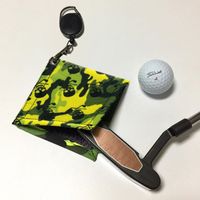 Fashion New Korean Trendy Golf Ball Hanging Ring Wipes Camouflage Double-sided Cotton Golf Ball Wipes Nihaojewelry sku image 5