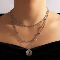 Neue Weltkarte Anhänger Mehrschichtige Pulloverkette Großhandel Nihaojewelry main image 2