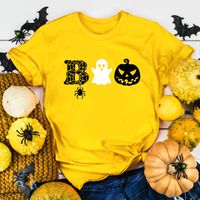 Women's T-shirt Short Sleeve Printing Casual Halloween Pattern main image 4