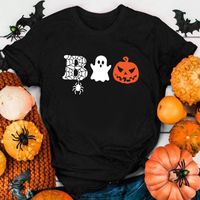 Women's T-shirt Short Sleeve Printing Casual Halloween Pattern sku image 24
