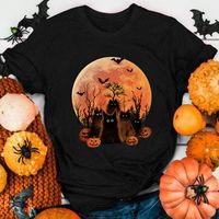 Women's T-shirt Short Sleeve T-shirts Printing Casual Halloween Pattern sku image 20