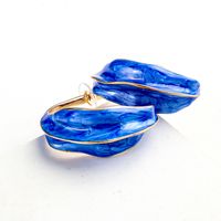 Retro Colored Glaze C-shaped Earrings Wholesale Nihaojewelry main image 3