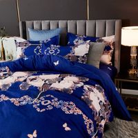 Wholesale Geometric Totom Print Brushed Blue Quilt Cover Bedding Set Nihaojewelry main image 5