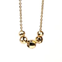 Wholesale Jewelry Retro Gold-plated Copper Beaded Necklace Nihaojewelry main image 3