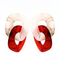 Boucles D&#39;oreilles Géométriques De Couleur Contrastée main image 1