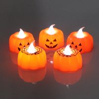 Halloween Party Decoration Supplies Led Electronic Pumpkin Lamp Atmosphere Decoration Light Luminous Toy Pumpkin Candle Light main image 2
