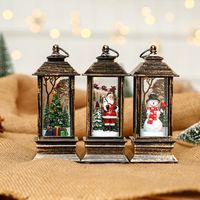 Snowman Interior Resin Brushed Gold Small Oil Lamp Christmas Decoration Wholesale Nihaojewelry main image 6