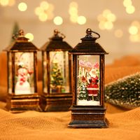 Snowman Interior Resin Brushed Gold Small Oil Lamp Christmas Decoration Wholesale Nihaojewelry main image 5