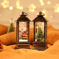 Snowman Interior Resin Brushed Gold Small Oil Lamp Christmas Decoration Wholesale Nihaojewelry main image 4