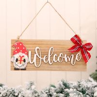 New Christmas Wooden Door Hanging Letter Faceless Decoration Wholesale Nihaojewelry main image 5