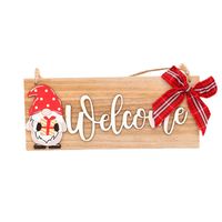 New Christmas Wooden Door Hanging Letter Faceless Decoration Wholesale Nihaojewelry main image 6