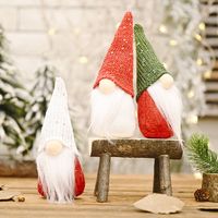 Christmas Decorative Creative New Sequin Cap Forest Old Man Little Doll Decoration Christmas Supplies Faceless Doll main image 6