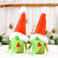 New Christmas Red Heart Grinch Faceless Doll Decoration Wholesale Nihaojewelry main image 6