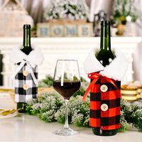 Wholesale Lapel Lattice Wine Bottle Cover Christmas Decoration Nihaojewelry main image 4