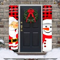 Wholesale Santa Claus Pattern Christmas Decorations Door Curtain Nihaojewelry main image 3