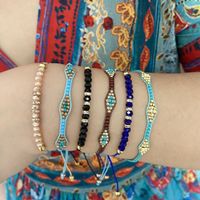 Wholesale Jewelry Color Crystal Beads Woven Bracelet Nihaojewelry main image 1