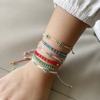 Wholesale Jewelry Color Crystal Beads Woven Bracelet Nihaojewelry main image 6