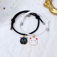 Wholesale Jewelry Halloween Pumpkin Pendant Magnet Bracelet A Pair Set Nihaojewelry main image 4