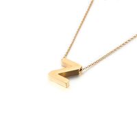 Acier Au Titane Plaqué Or 18K Mode Placage Lettre Collier sku image 21