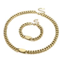 Titanium Steel 18K Gold Plated Fashion No Inlaid sku image 5