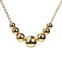 Wholesale Jewelry Retro Gold-plated Copper Beaded Necklace Nihaojewelry sku image 1
