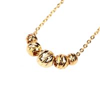 Wholesale Jewelry Retro Gold-plated Copper Beaded Necklace Nihaojewelry sku image 6