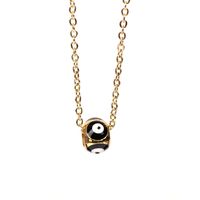 New Copper Dripping Oil Eye Pendant Female Gold-plated Necklace Turkish Devil Eye Necklace Cross-border Wholesale sku image 2