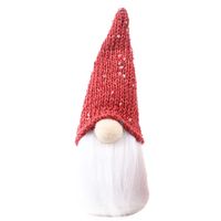 Christmas Decorative Creative New Sequin Cap Forest Old Man Little Doll Decoration Christmas Supplies Faceless Doll sku image 1