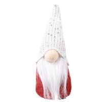 Christmas Decorative Creative New Sequin Cap Forest Old Man Little Doll Decoration Christmas Supplies Faceless Doll sku image 2