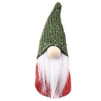 Christmas Decorative Creative New Sequin Cap Forest Old Man Little Doll Decoration Christmas Supplies Faceless Doll sku image 3