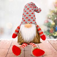 Wholesale Rudolph Knit Hat Faceless Doll Christmas Decorations Nihaojewelry sku image 1