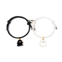 Wholesale Jewelry Halloween Pumpkin Pendant Magnet Bracelet A Pair Set Nihaojewelry sku image 6