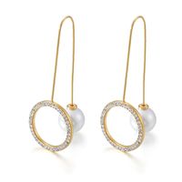 Geometric Plating Titanium Steel 18K Gold Plated Earrings main image 1