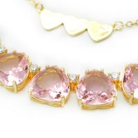 Wholesale Jewelry Heart Zircon Pendant Copper Necklace Nihaojewelry main image 4