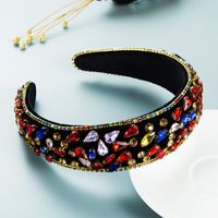 Baroque Color Rhinestone Glass Drill Headband Wholesale Nihaojewelry main image 5