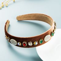 Bandeau Baroque En Strass Avec Perles Géométriques En Gros Nihaojewelry main image 5
