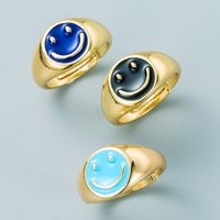 Retro Heart-shaped Copper Gold-plated Opening Ring Wholesale Nihaojewelry main image 1