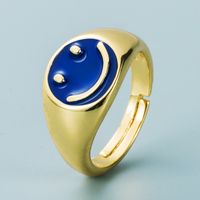 Retro Heart-shaped Copper Gold-plated Opening Ring Wholesale Nihaojewelry main image 5